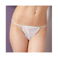 String Epilation Massage Jetable Femme Blanc Sachet de 100