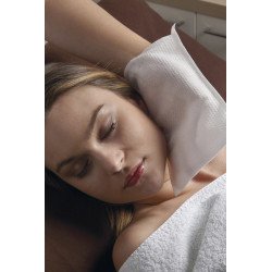 Gant toilette Spunlace gaufré Jetable lot de 50