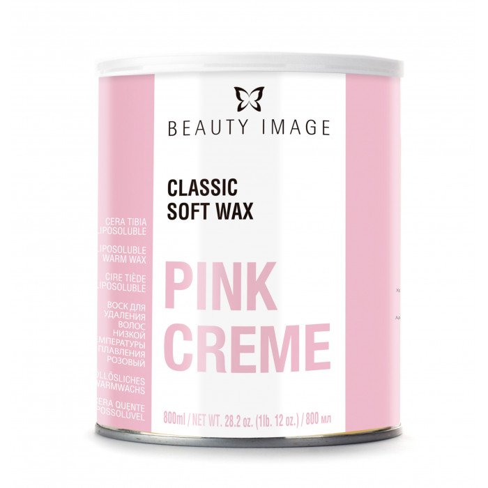 Pot Cire Epilation Rose  Crémeuse avec Bandes 800gr